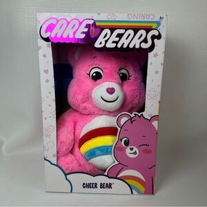 New Care Bears Plush Cheer Bear Pink Stuffed Animal Rainbow 12”